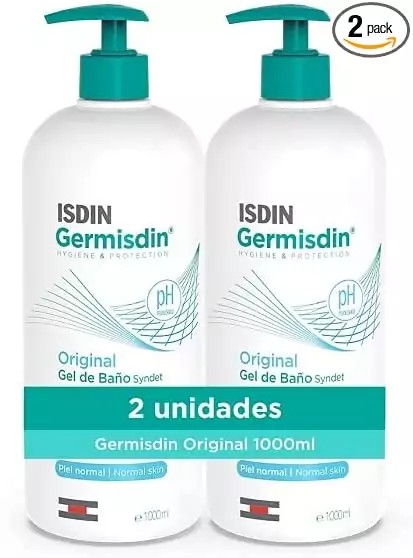 2x 1L Gel de Baño Syndet ISDIN Germisdin Original 2x 1L Gel de Baño Syndet ISDIN Germisdin Original
