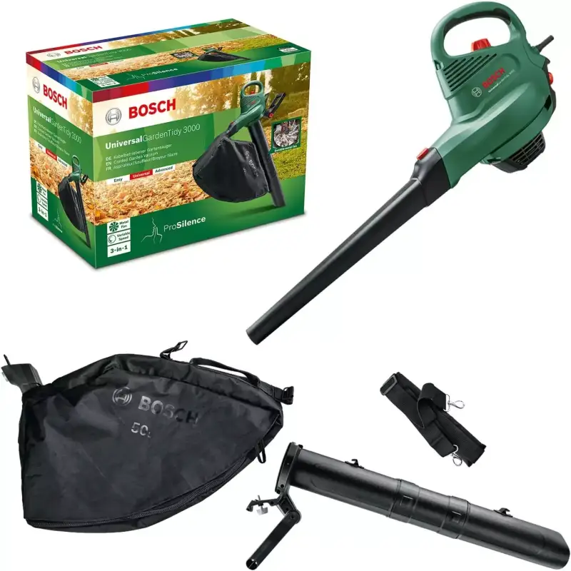 Aspirador y soplador de hojas Bosch Universal Garden Tidy 3000W Aspirador y soplador de hojas Bosch Universal Garden Tidy 3000W