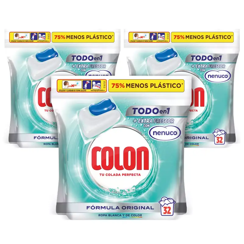 96 cápsulas Detergente para la lavadora Colon Nenuco 96 cápsulas Detergente para la lavadora Colon Nenuco