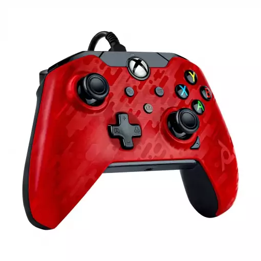 Mando con cable PDP Wired Electric Rojo Camo Mando con cable PDP Wired Electric Rojo Camo