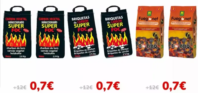 2x Bolsas de Carbón Vegetal 2x Bolsas de Carbón Vegetal