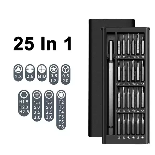 Juego de destornilladores de precisión 25 en 1 Juego de destornilladores de precisión 25 en 1