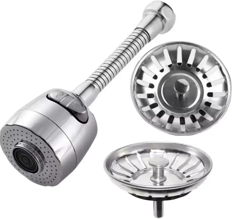 Aireador grifo cocina + 2 coladores fregadero Aireador grifo cocina + 2 coladores fregadero