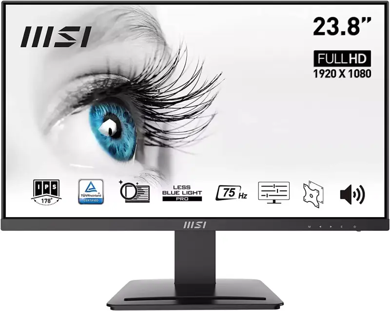 Monitor Profesional MSI Pro MP243 de 23,8" FHD Monitor Profesional MSI Pro MP243 de 23,8" FHD