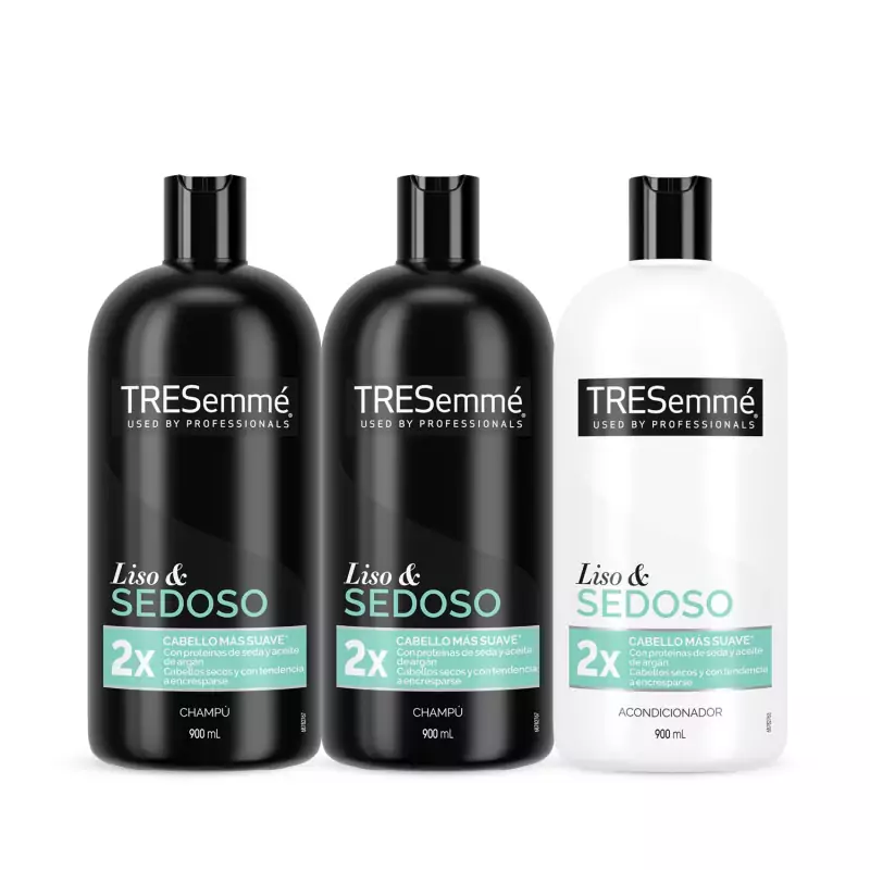 2x Champú + 1x Acondicionador TRESemmé Pack 2x Champú + 1x Acondicionador TRESemmé Pack