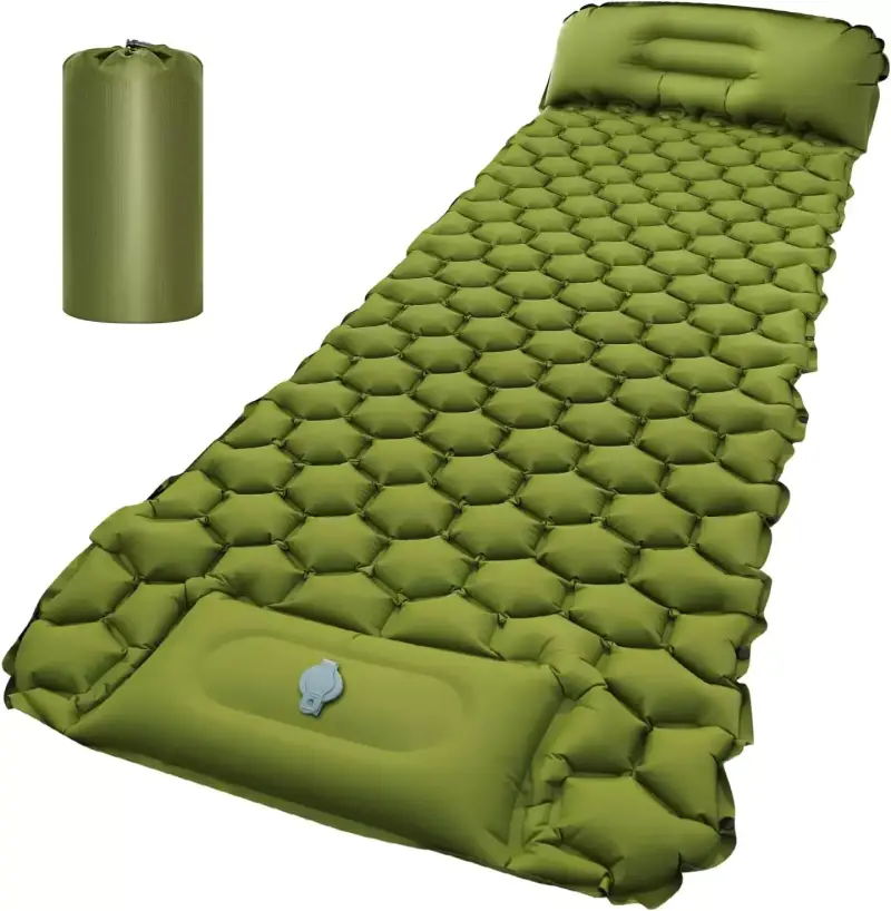 Colchón de aire ultraligero hinchable con cojín integrado Fucidan Colchón de aire ultraligero hinchable con cojín integrado Fucidan