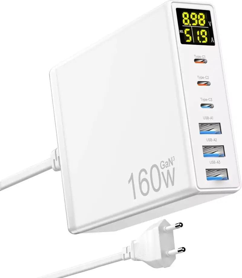Estación de carga USB Multipuerto 160W Estación de carga USB Multipuerto 160W