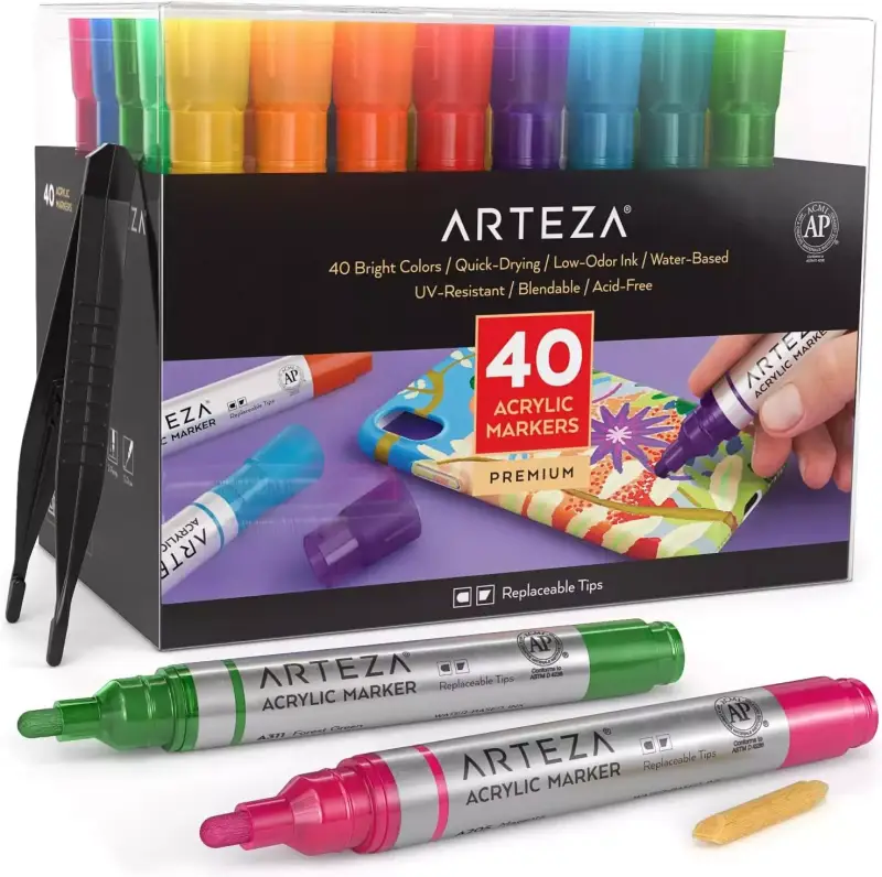 Pack 40 Marcadores de pintura acrílica Arteza Pack 40 Marcadores de pintura acrílica Arteza