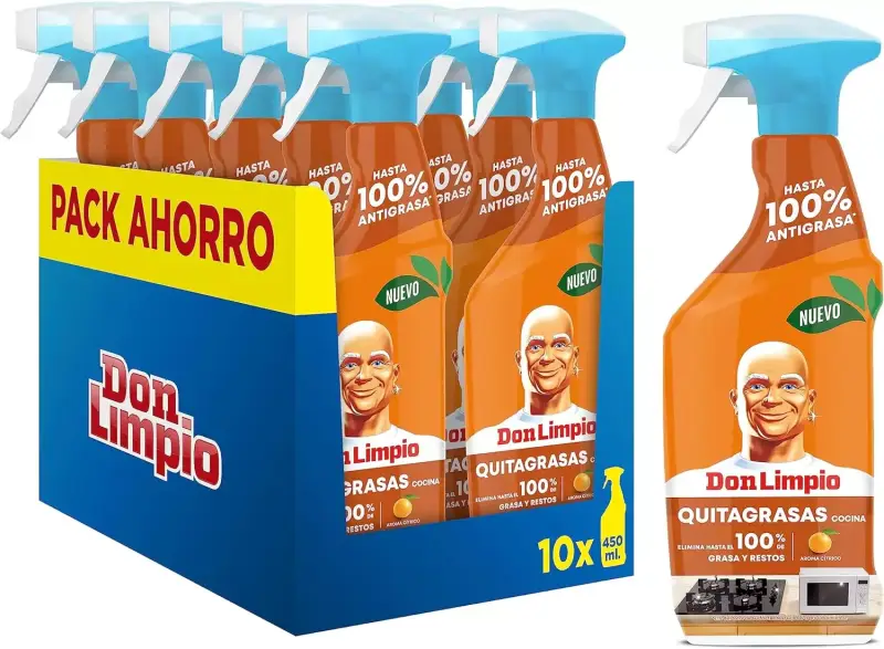 10 x 450ml Don Limpio Limpiador Cocina Multiusos 10 x 450ml Don Limpio Limpiador Cocina Multiusos