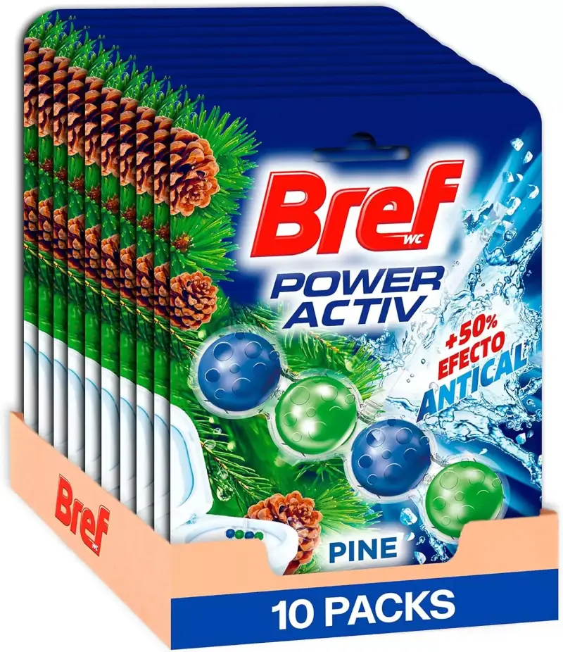Pack 10 de Bref Ambientador Poder Activo pino Pack 10 de Bref Ambientador Poder Activo pino