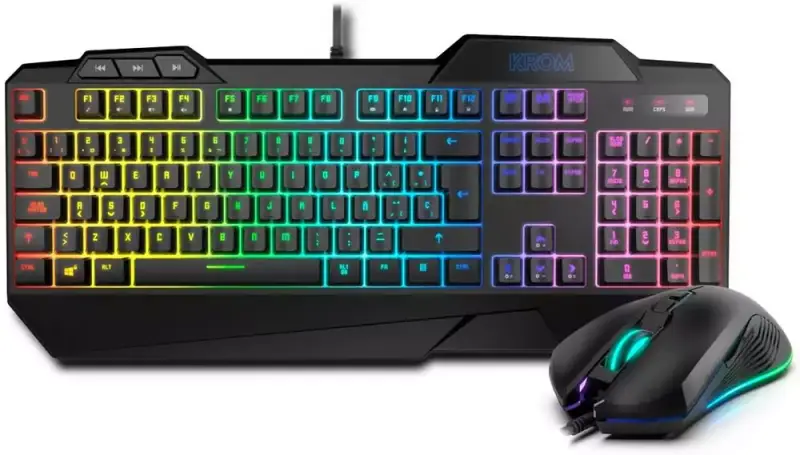 Teclado + Ratón Gaming Krom Krusher USB Teclado + Ratón Gaming Krom Krusher USB