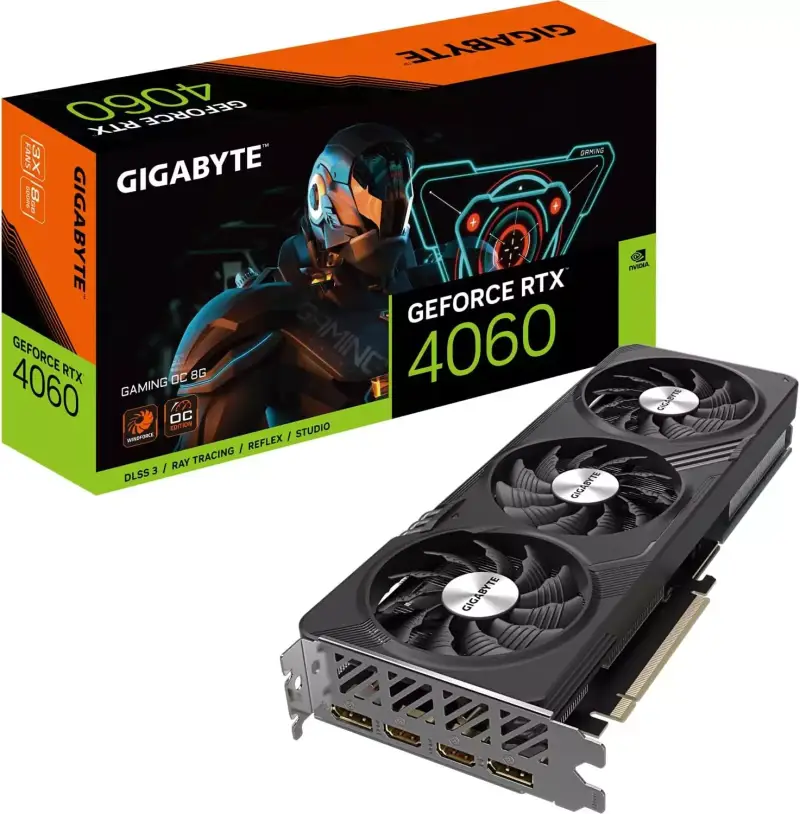 Gigabyte NVIDIA GeForce RTX 4060 GAMING OC 8GB GDDR6 Gigabyte NVIDIA GeForce RTX 4060 GAMING OC 8GB GDDR6