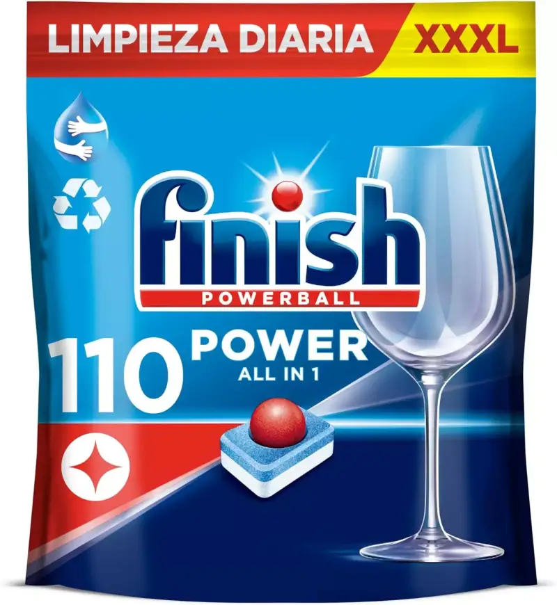 110 Pastillas Finish Powerball All in 1 Max 110 Pastillas Finish Powerball All in 1 Max
