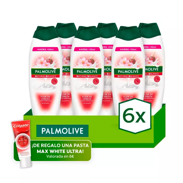 6x 600ml Gel de ducha Palmolive NB Flor de Cereza 6x 600ml Gel de ducha Palmolive NB Flor de Cereza