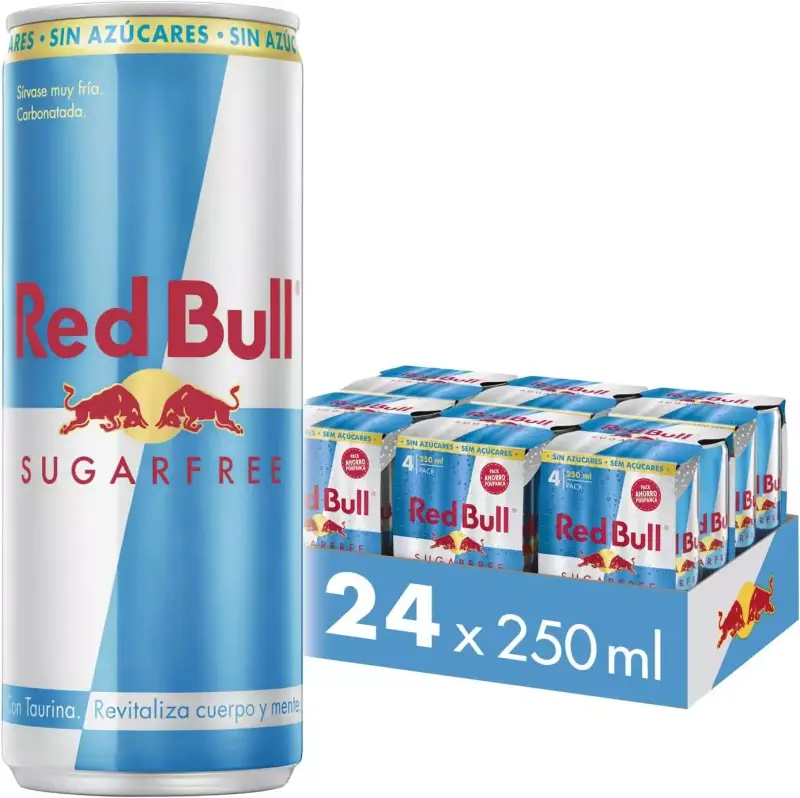 24 x 250ml Bebida Energética Red Bul Sugarfree 24 x 250ml Bebida Energética Red Bul Sugarfree