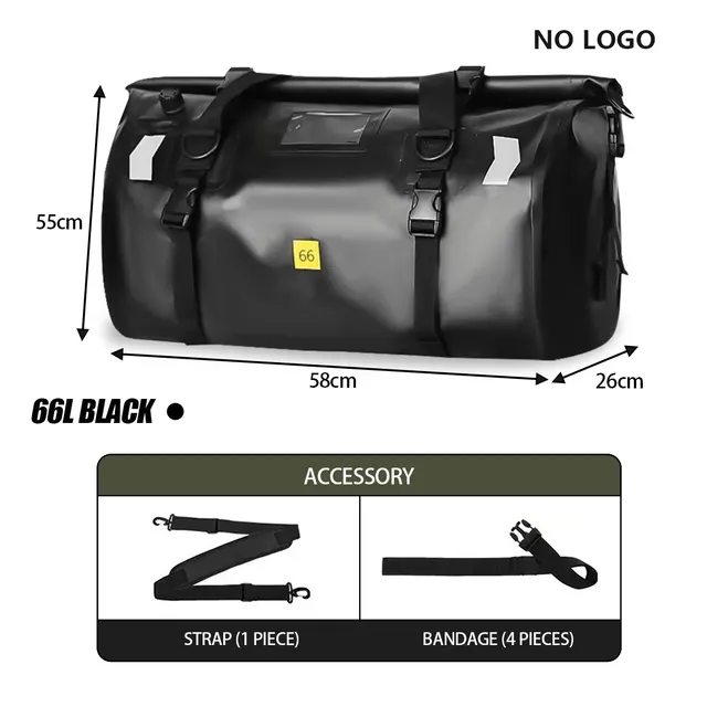 Bolso impermeable para motos 66L Bolso impermeable para motos 66L