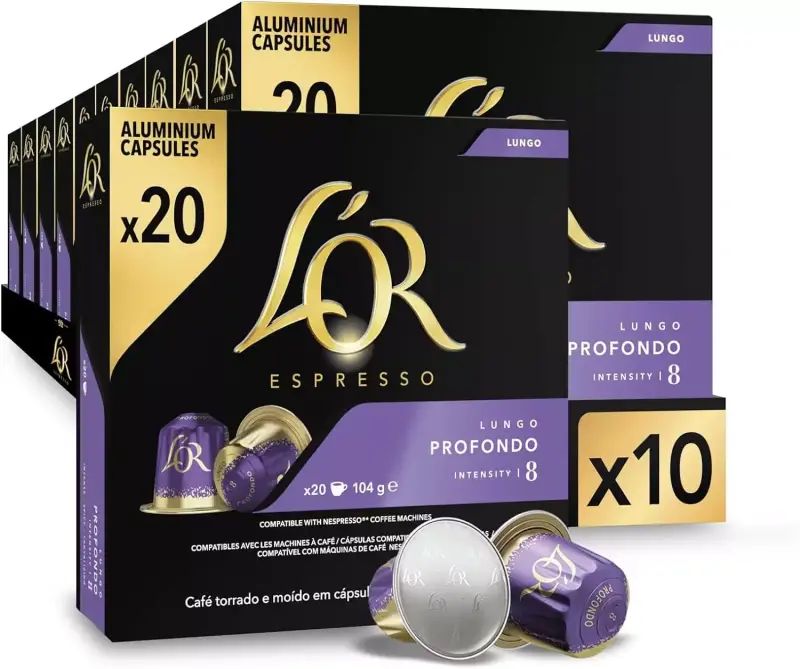 200 CápsulasL'OR Espresso Lungo Profondo 200 CápsulasL'OR Espresso Lungo Profondo