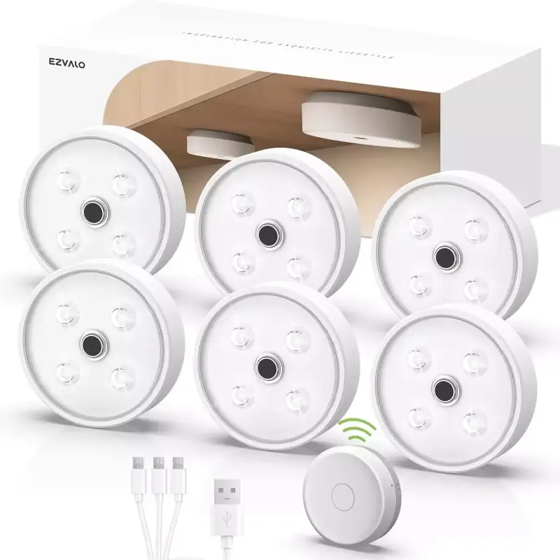 6x Luces de Armario o Cocina LED + Mando WiFi 6x Luces de Armario o Cocina LED + Mando WiFi