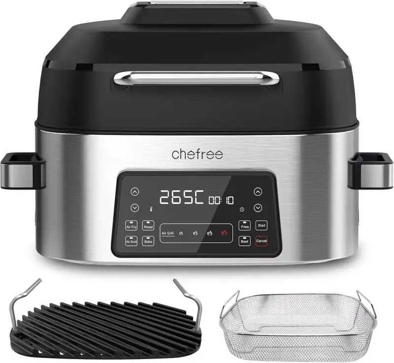 Air Fryer y Parrilla Eléctrica sin Humos Chefree 6L Air Fryer y Parrilla Eléctrica sin Humos Chefree 6L