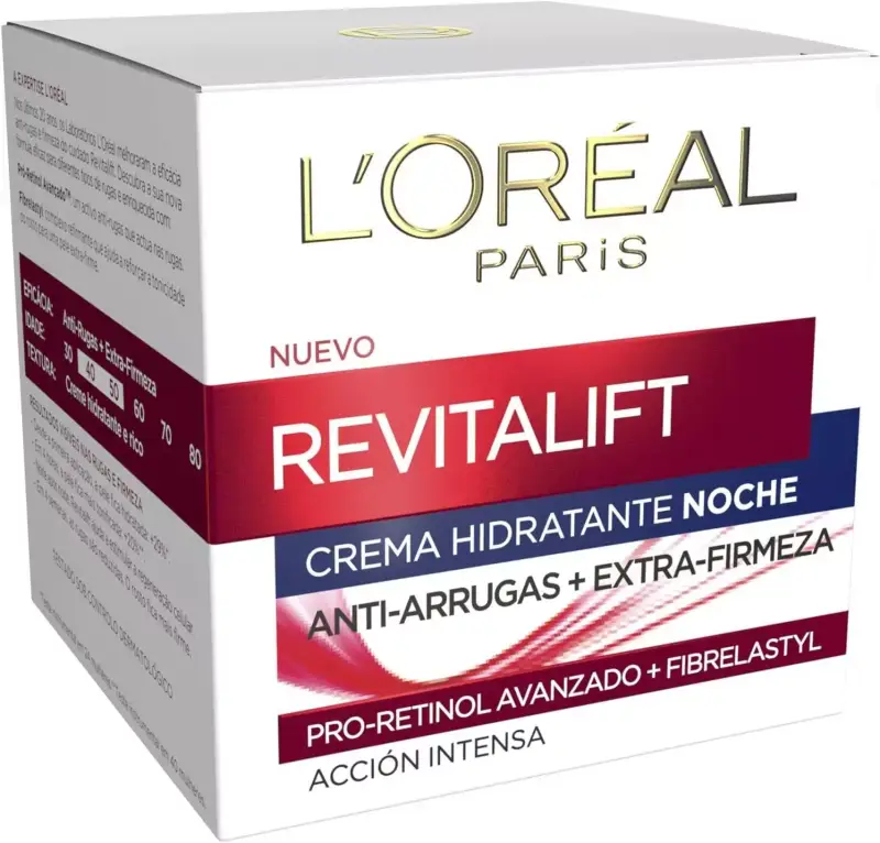 50 Ml Crema de Noche Anti-edad Hidratante L'Oreal Paris Revitalift 50 Ml Crema de Noche Anti-edad Hidratante L'Oreal Paris Revitalift