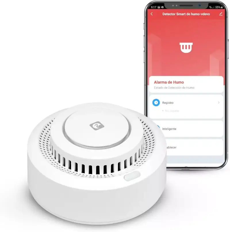 Detector de Humo WiFi Inteligente Garza Smart Detector de Humo WiFi Inteligente Garza Smart