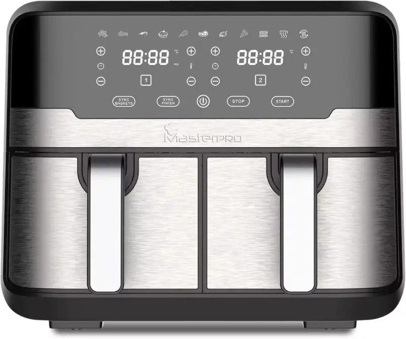 Freidora Sin Aceite MasterPro Rocket Duo 900 9L 2400W Freidora Sin Aceite MasterPro Rocket Duo 900 9L 2400W