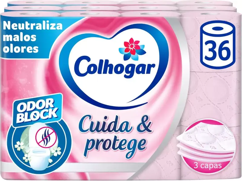 36 Rollos Colhogar Cuida & Protege 36 Rollos Colhogar Cuida & Protege