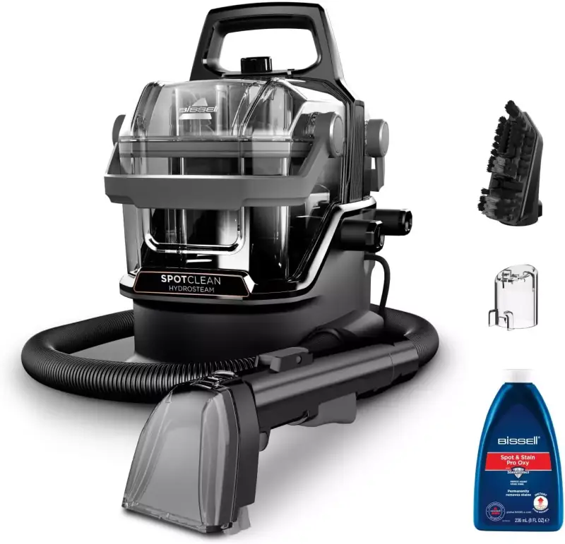 Aspiradora seco y húmedo Bissell SpotClean HydroSteam + Solución Limpieza Aspiradora seco y húmedo Bissell SpotClean HydroSteam + Solución Limpieza