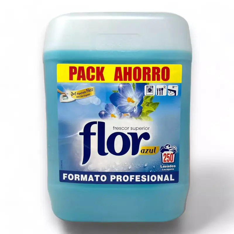 10 LITROS Suavizante Flor Azul 250 Lavados 10 LITROS Suavizante Flor Azul 250 Lavados
