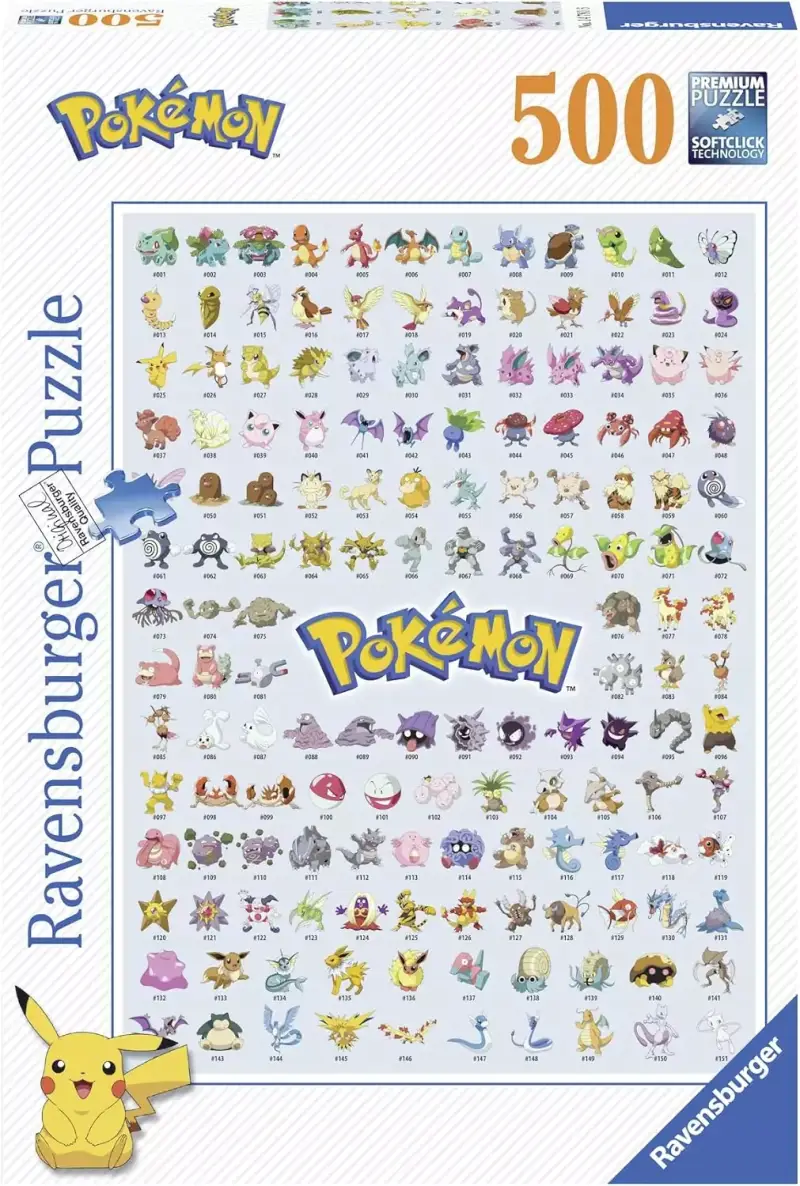 Puzzle Pokémon Ravensburger 500 Piezas 49x36 cm Puzzle Pokémon Ravensburger 500 Piezas 49x36 cm