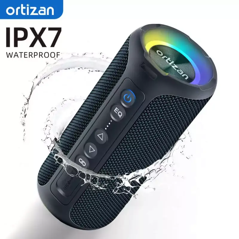 Altavoz Bluetooth Portátil 40W Ortizan IP7 RGB Altavoz Bluetooth Portátil 40W Ortizan IP7 RGB