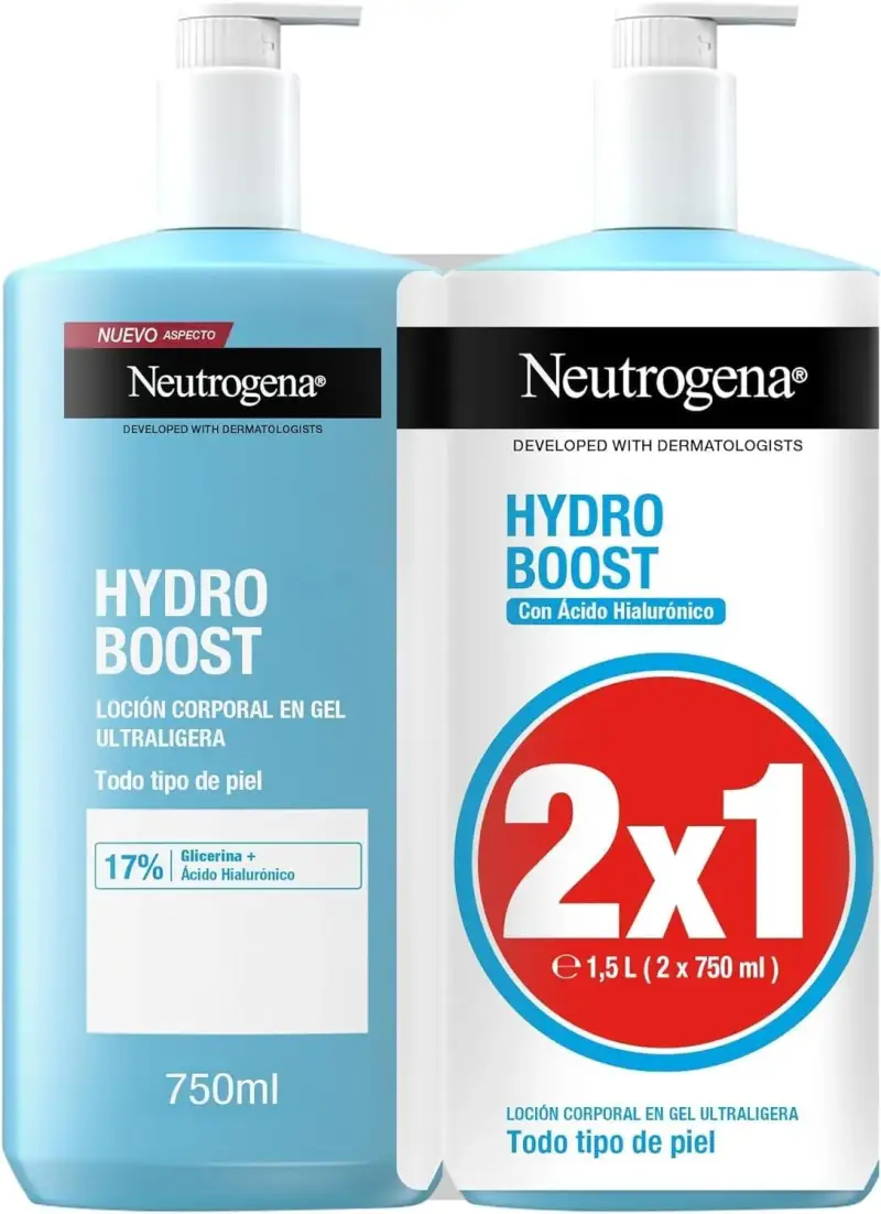 Neutrogena Hydro Boost loción en gel ultraligera pack 2×750ml Neutrogena Hydro Boost loción en gel ultraligera pack 2×750ml