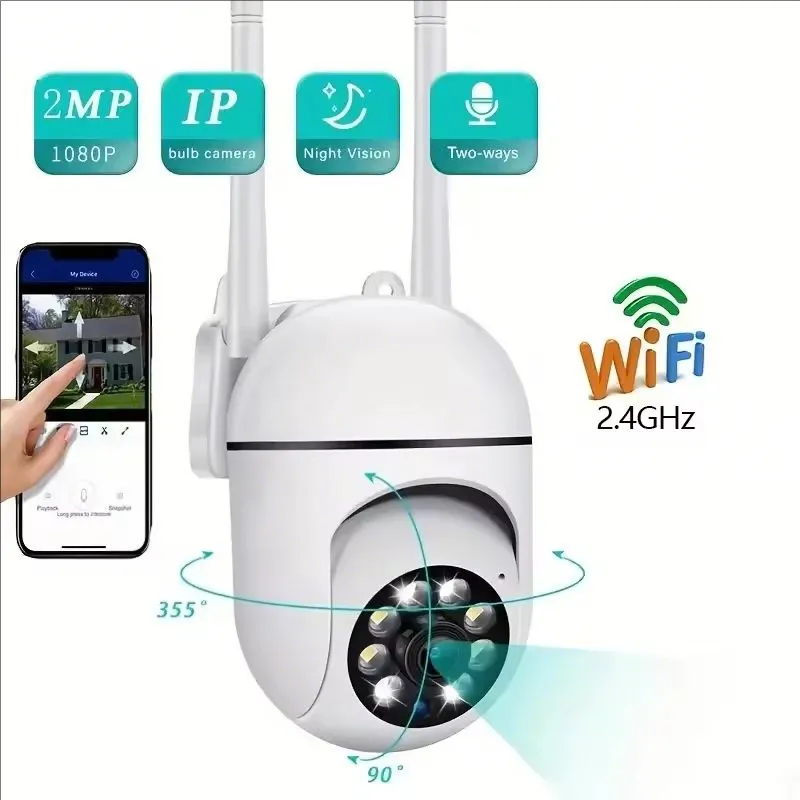 Cámara IP Inalámbrica A7 1080P WIFI Exterior 360º Cámara IP Inalámbrica A7 1080P WIFI Exterior 360º