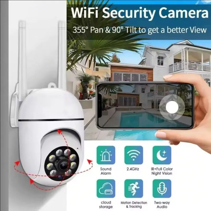 Cámara de Vigilancia Exterior 360º WiFi 8MP Cámara de Vigilancia Exterior 360º WiFi 8MP
