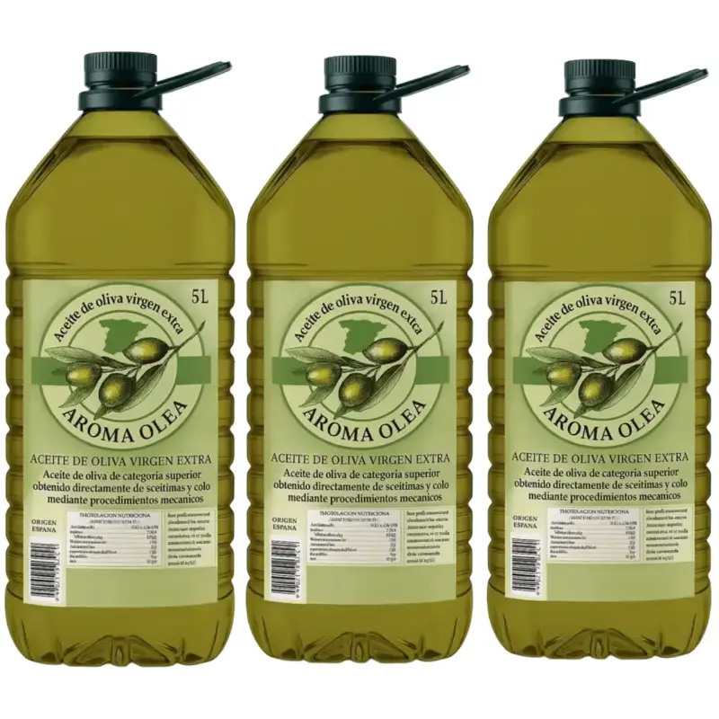 3 garrafas de 5L Aceite de Oliva Virgen Extra 3 garrafas de 5L Aceite de Oliva Virgen Extra