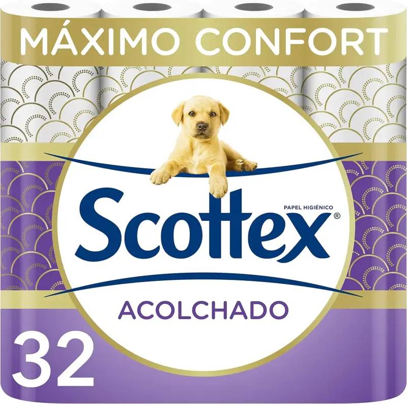 Scottex acolchado papel higiénico 32 rollos Scottex acolchado papel higiénico 32 rollos