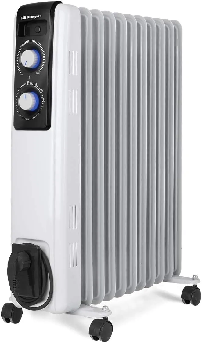 Radiador de Aceite 11 Elementos 2500 W Orbegozo RF 2500 Radiador de Aceite 11 Elementos 2500 W Orbegozo RF 2500