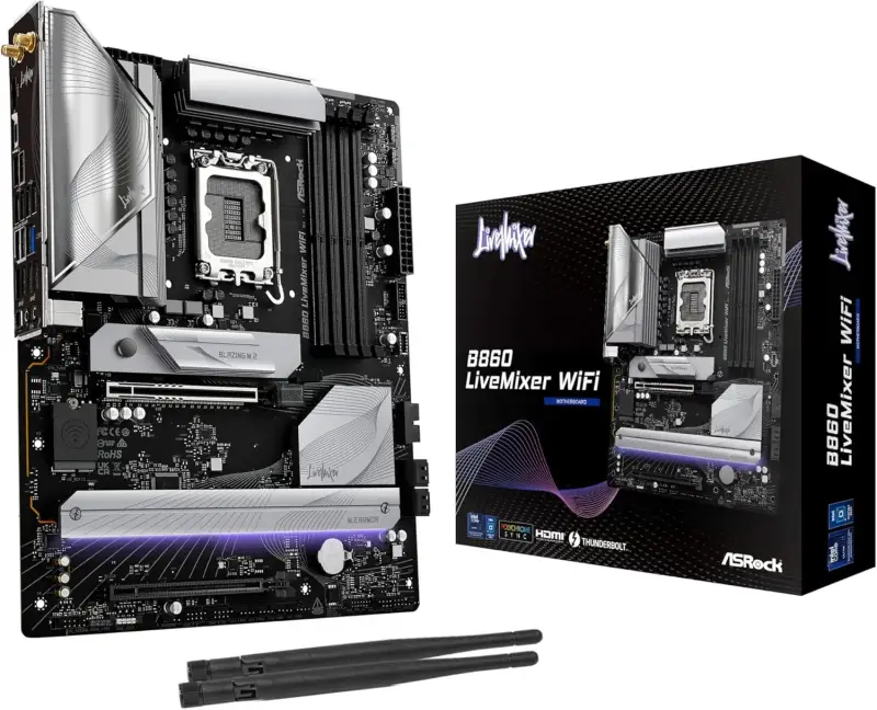 Placa Base AsRock B860 LiveMixer WiFi Placa Base AsRock B860 LiveMixer WiFi