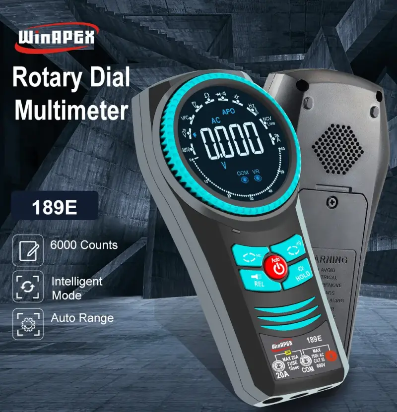 Multímetro Rotativo Inteligente Digital WinAPEX 189E Multímetro Rotativo Inteligente Digital WinAPEX 189E