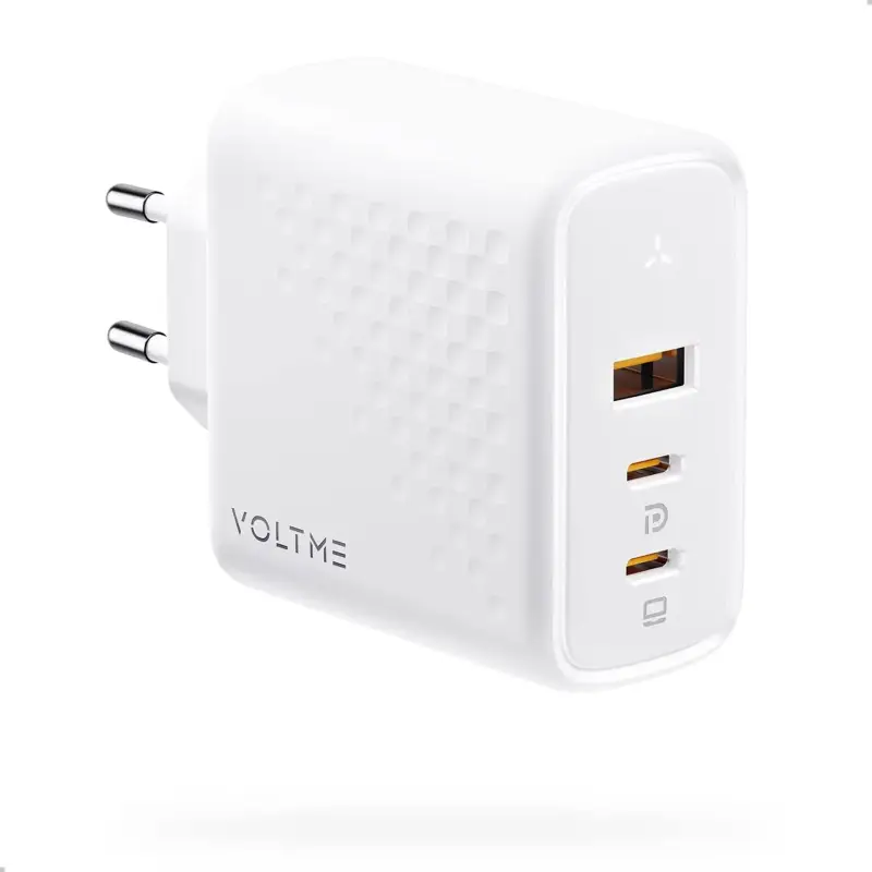 Cargador Multipuerto Voltme 100W PD3.0 3 Puertos Cargador Multipuerto Voltme 100W PD3.0 3 Puertos