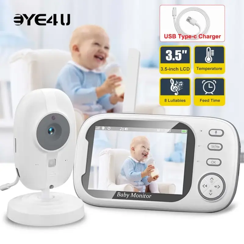 Monitor de bebés Eye4u inalámbrico 3,5" HD Monitor de bebés Eye4u inalámbrico 3,5" HD