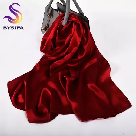 Seda pura seda vino tinto tipo Bufanda Colores surtidos Seda pura seda vino tinto tipo Bufanda Colores surtidos