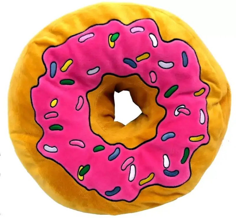 Cojín De Peluche XXL Extra Grueso Forma de donut Cojín De Peluche XXL Extra Grueso Forma de donut
