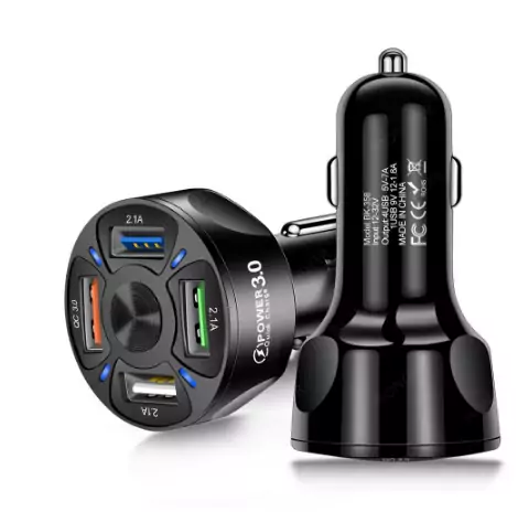 Cargador de coche de 4 puertos USB Cargador de coche de 4 puertos USB