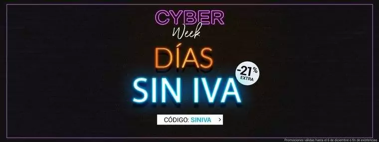 Cyber Week: Días SIN IVA en MagicOutlet Cyber Week: Días SIN IVA en MagicOutlet