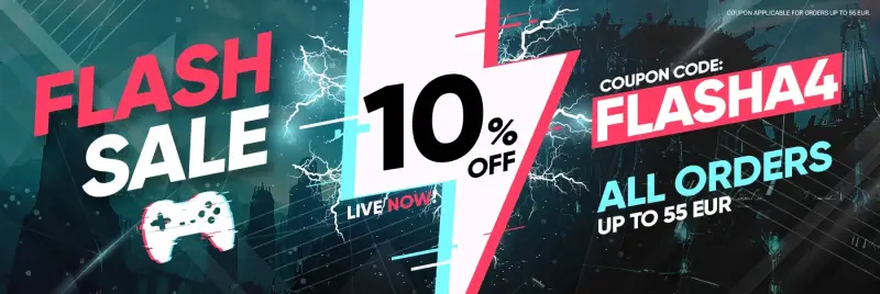 Cupón Gamivo de Flash Sale 10% de Dto. EXTRA en suscripciones y demás Cupón Gamivo de Flash Sale 10% de Dto. EXTRA en suscripciones y demás