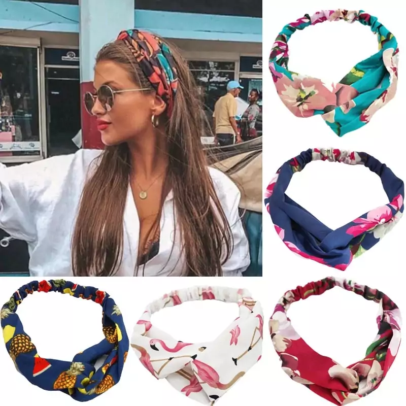 Diademas bohemias estampadas para niña y mujer Diademas bohemias estampadas para niña y mujer
