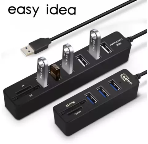 Concentrador de puertos USB y memorias Concentrador de puertos USB y memorias