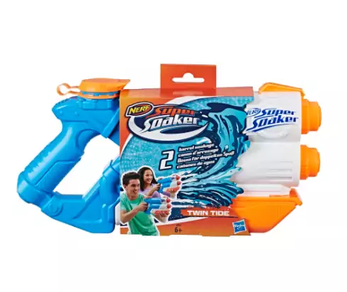 Pistola Hasbro Original Nerf Supersoaker Twin Tide Pistola Hasbro Original Nerf Supersoaker Twin Tide