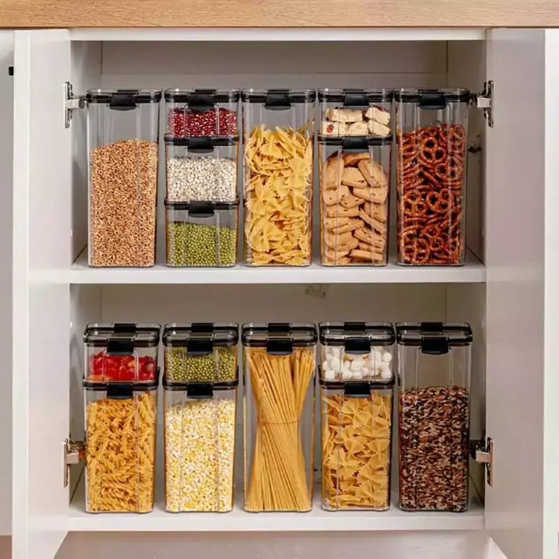 Contenedor de almacenamiento de alimentos de 700/1300/1800ML Contenedor de almacenamiento de alimentos de 700/1300/1800ML
